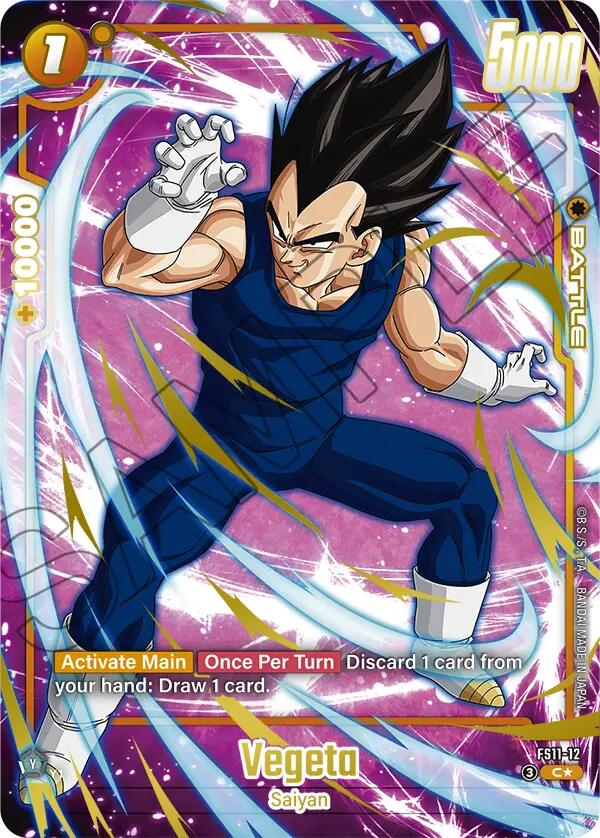 Vegeta (FS11-12) (Gold) [Starter Deck EX: The Phase of Evolution] | Total Play