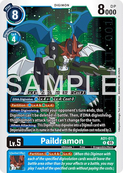 Paildramon [AD1-011] [Advanced Booster Digimon Generation] | Total Play