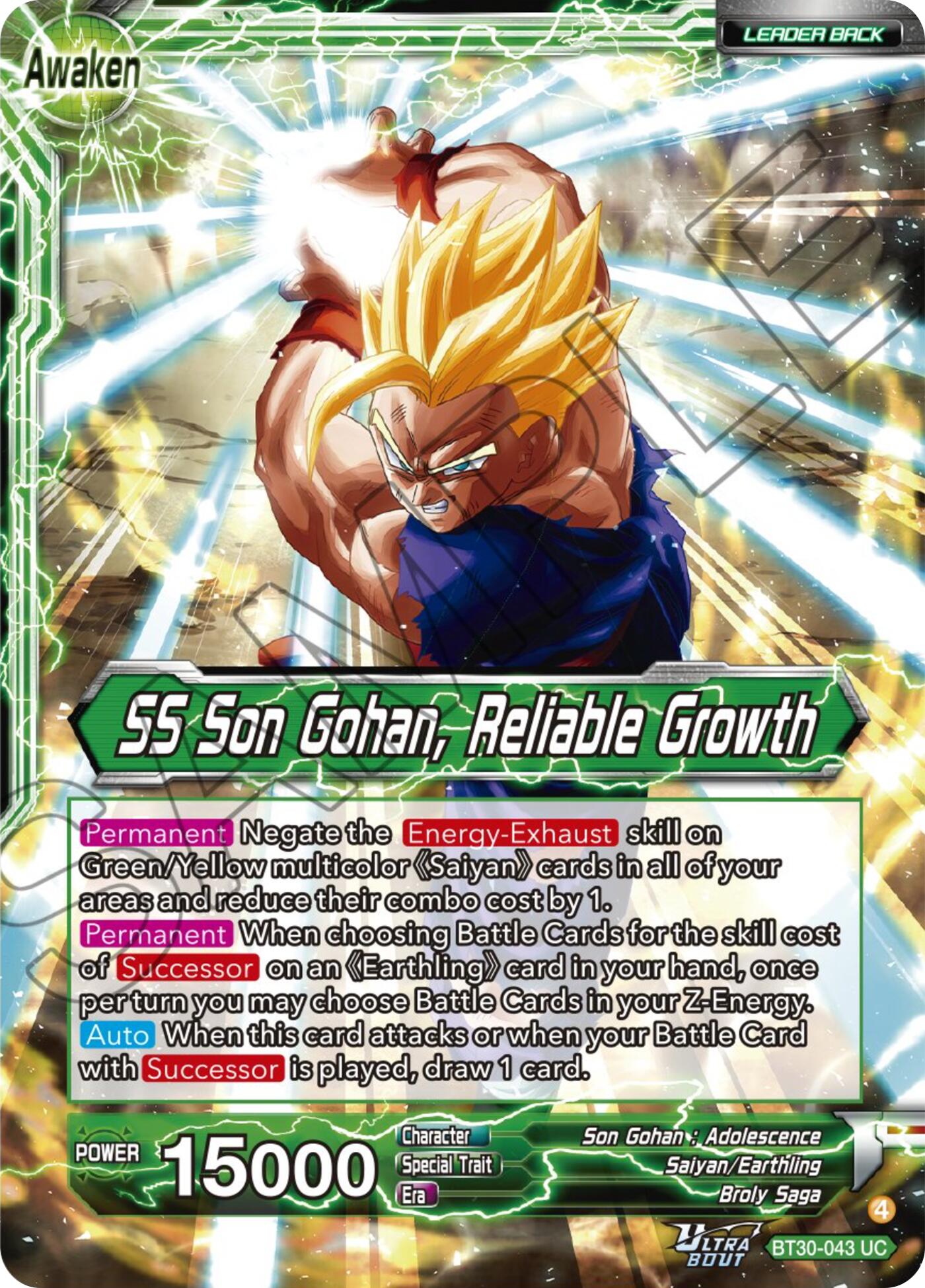 Son Gohan // SS Son Gohan, Reliable Growth (BT30-043) [Three Glorious Fighters] | Total Play