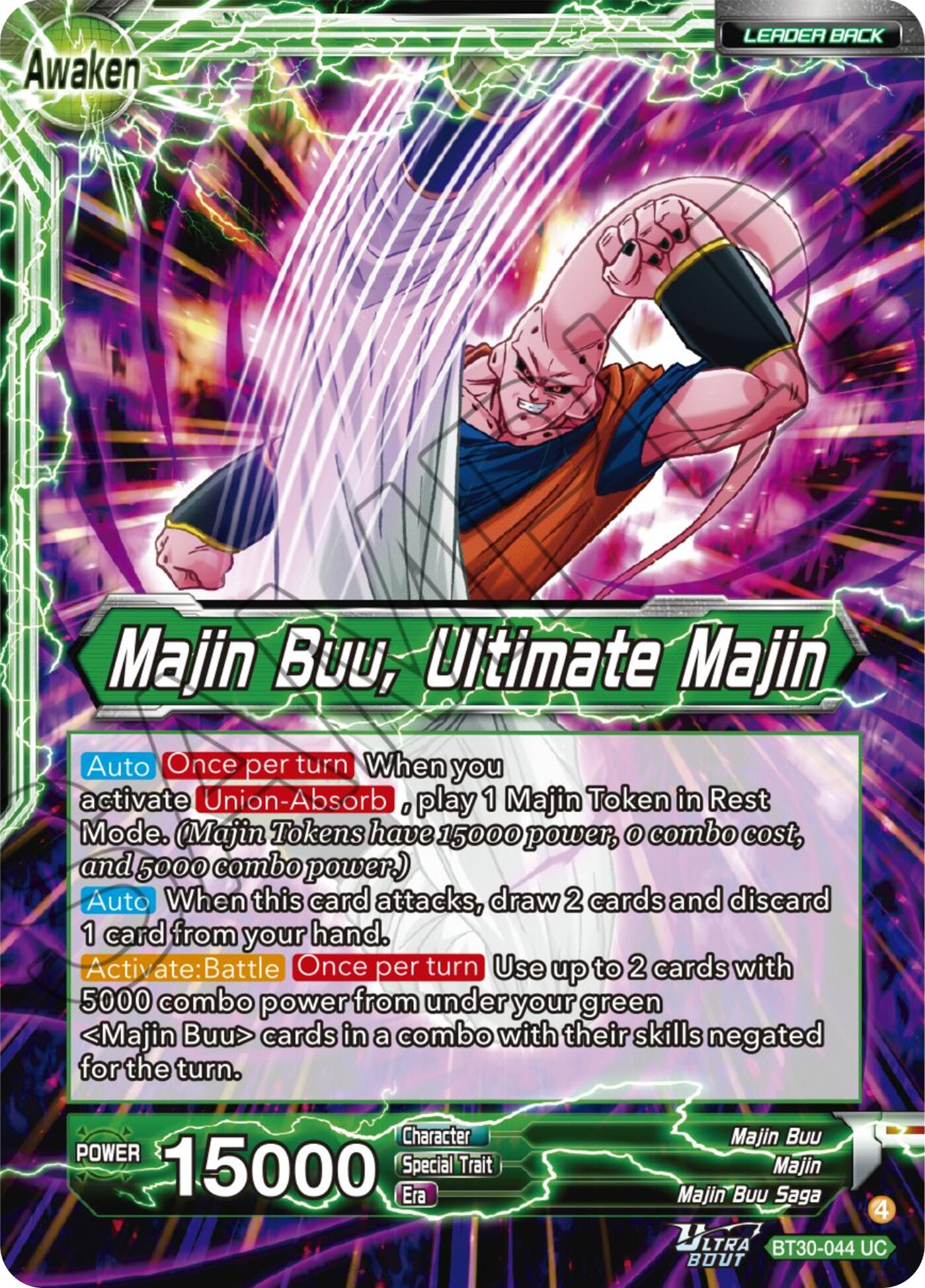 Majin Buu // Majin Buu, Ultimate Majin (BT30-044) [Three Glorious Fighters] | Total Play
