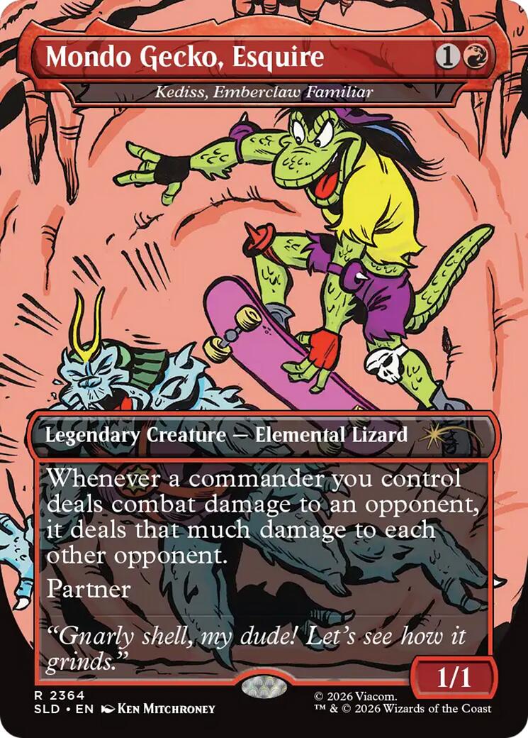 Mondo Gecko, Esquire - Kediss, Emberclaw Familiar [Secret Lair Drop Series] | Total Play