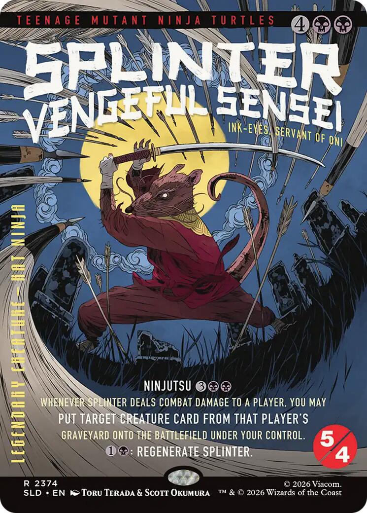 Splinter, Vengeful Sensei - Ink-Eyes, Servant of Oni [Secret Lair Drop Series] | Total Play