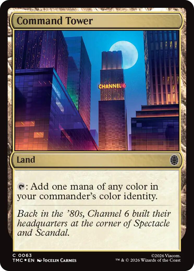 Command Tower (Surge Foil) [Teenage Mutant Ninja Turtles Commander] | Total Play