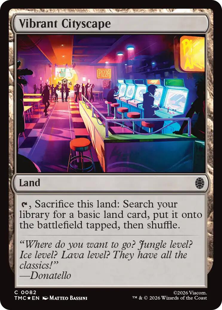 Vibrant Cityscape (Surge Foil) [Teenage Mutant Ninja Turtles Commander] | Total Play