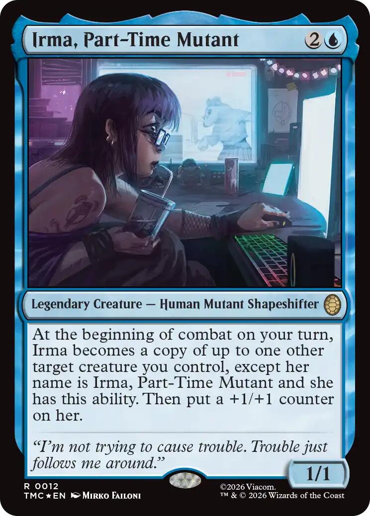 Irma, Part-Time Mutant (Surge Foil) [Teenage Mutant Ninja Turtles Commander] | Total Play