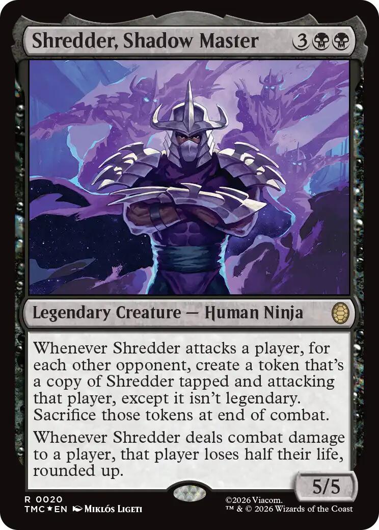 Shredder, Shadow Master (Surge Foil) [Teenage Mutant Ninja Turtles Commander] | Total Play