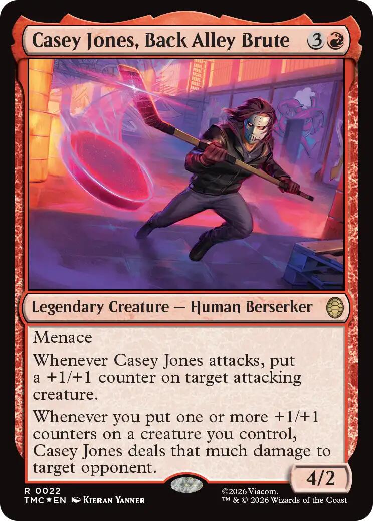 Casey Jones, Back Alley Brute (Surge Foil) [Teenage Mutant Ninja Turtles Commander] | Total Play