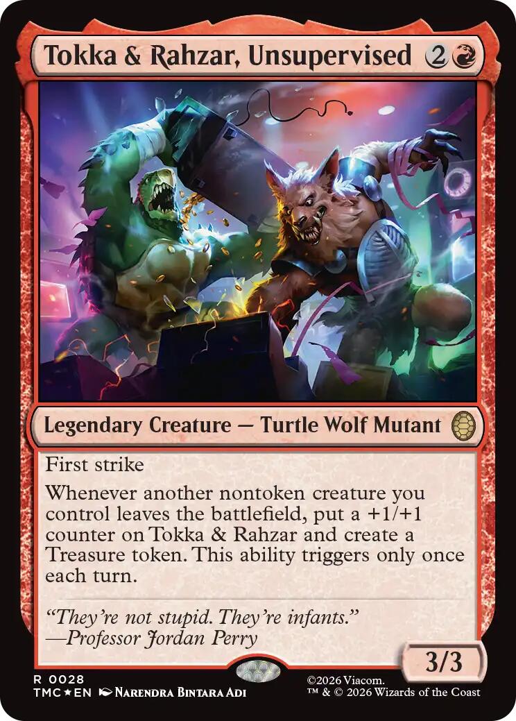 Tokka & Rahzar, Unsupervised (Surge Foil) [Teenage Mutant Ninja Turtles Commander] | Total Play