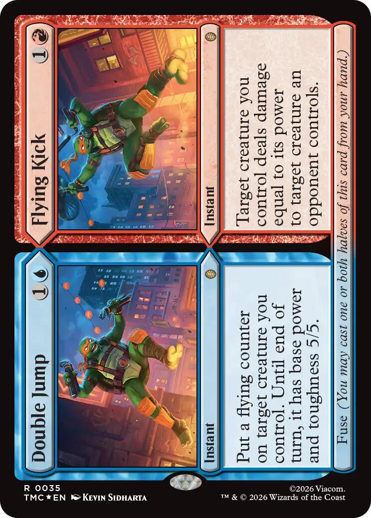 Double Jump // Flying Kick (Surge Foil) [Teenage Mutant Ninja Turtles Commander] | Total Play