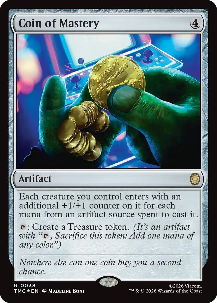Coin of Mastery (Surge Foil) [Teenage Mutant Ninja Turtles Commander] | Total Play