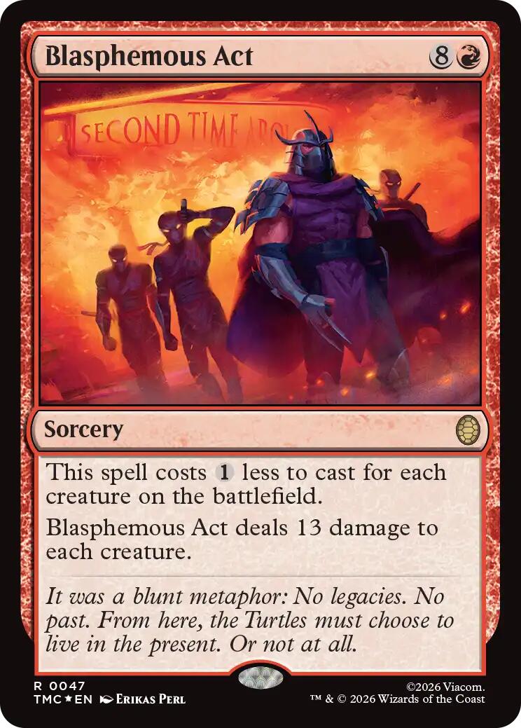 Blasphemous Act (Surge Foil) [Teenage Mutant Ninja Turtles Commander] | Total Play
