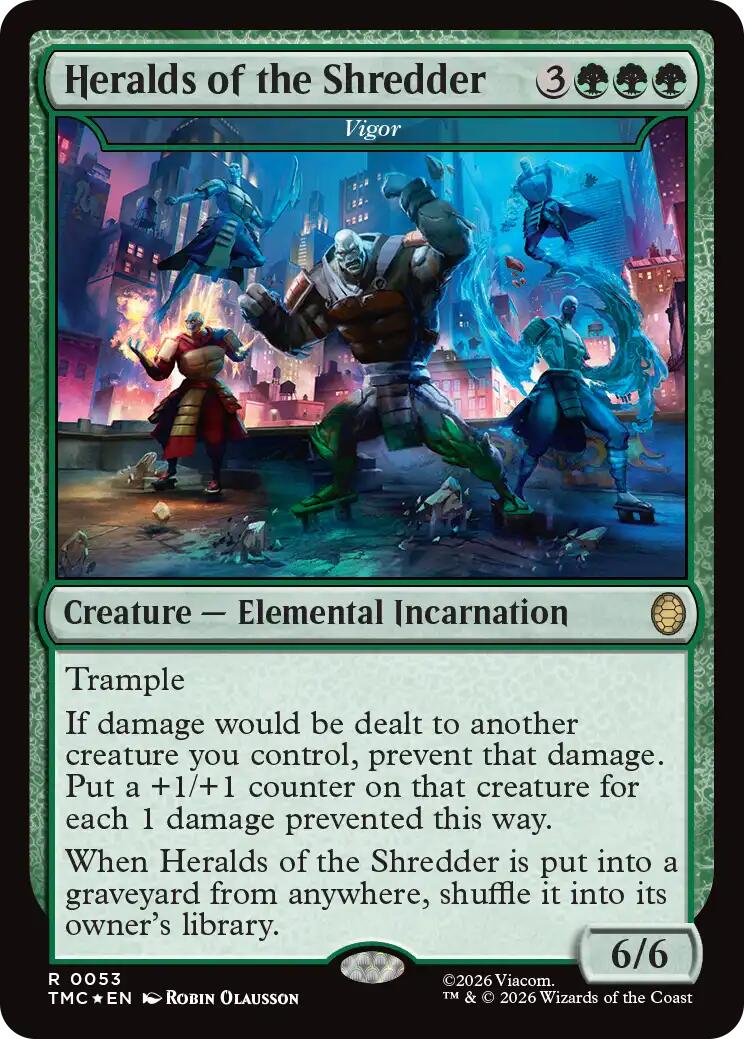 Heralds of the Shredder - Vigor (Surge Foil) [Teenage Mutant Ninja Turtles Commander] | Total Play