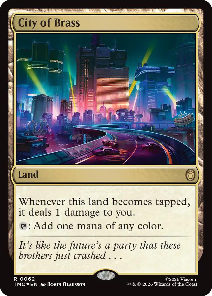 City of Brass (Surge Foil) [Teenage Mutant Ninja Turtles Commander] | Total Play