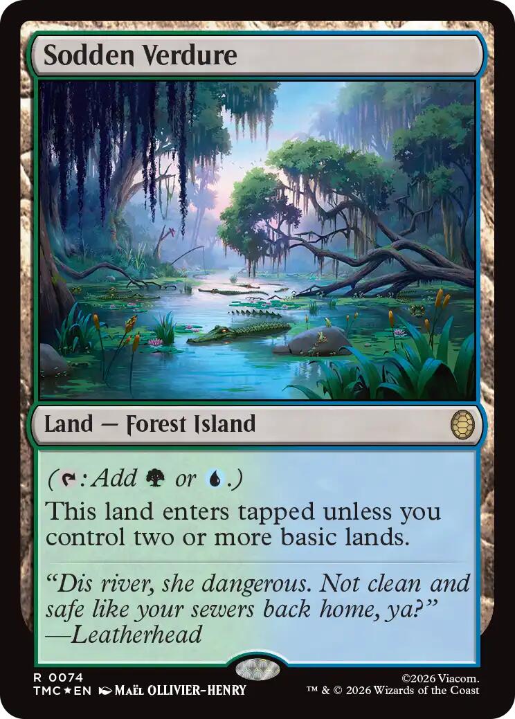 Sodden Verdure (Surge Foil) [Teenage Mutant Ninja Turtles Commander] | Total Play