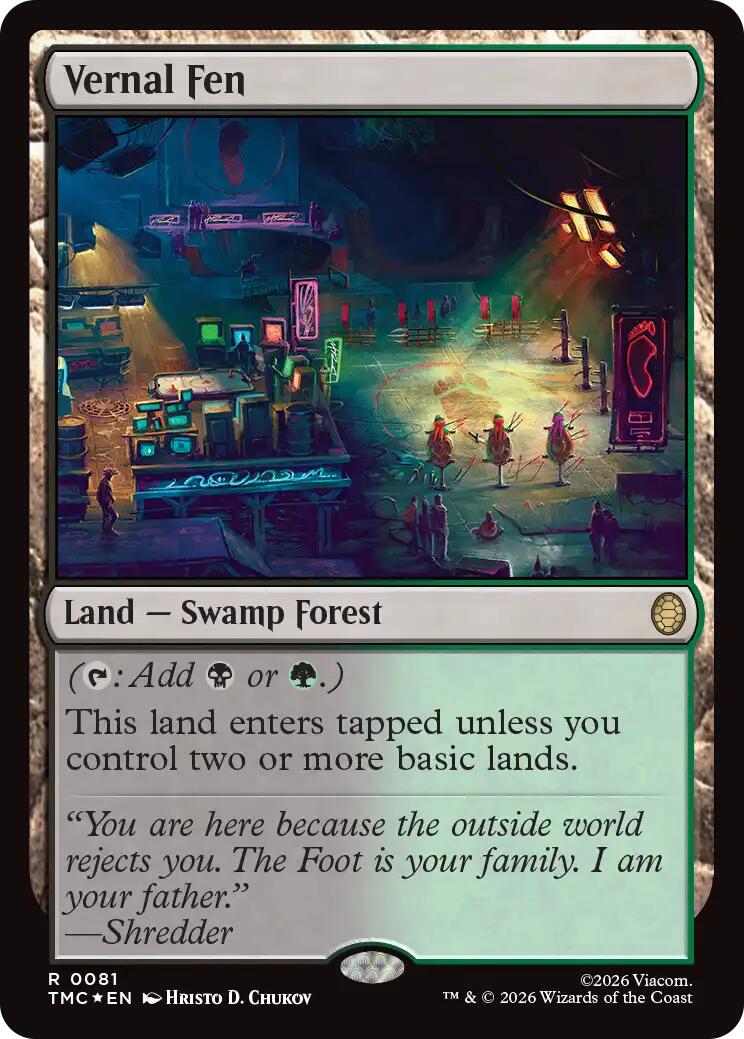Vernal Fen (Surge Foil) [Teenage Mutant Ninja Turtles Commander] | Total Play