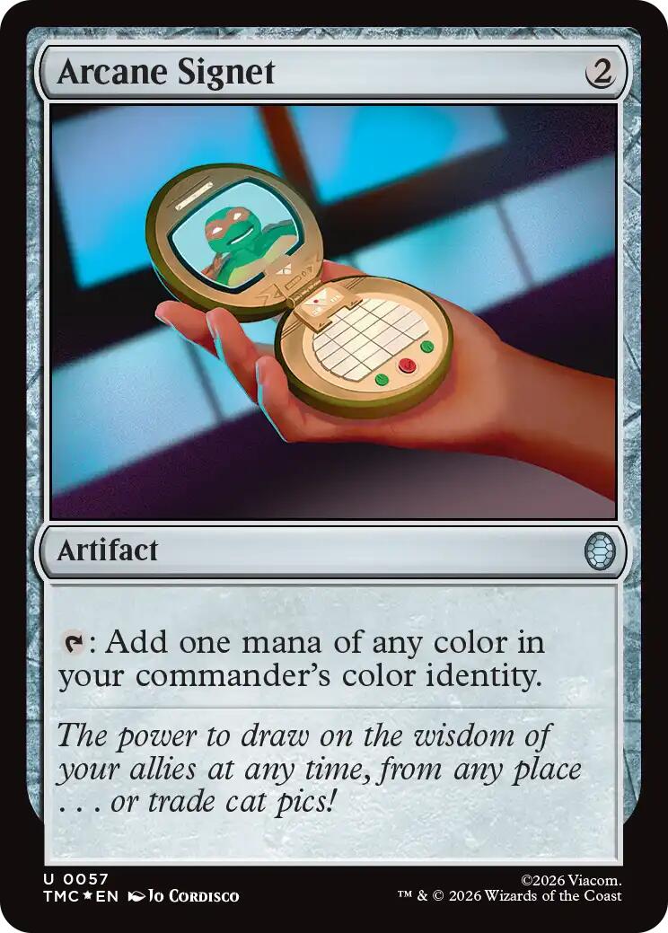 Arcane Signet (Surge Foil) [Teenage Mutant Ninja Turtles Commander] | Total Play