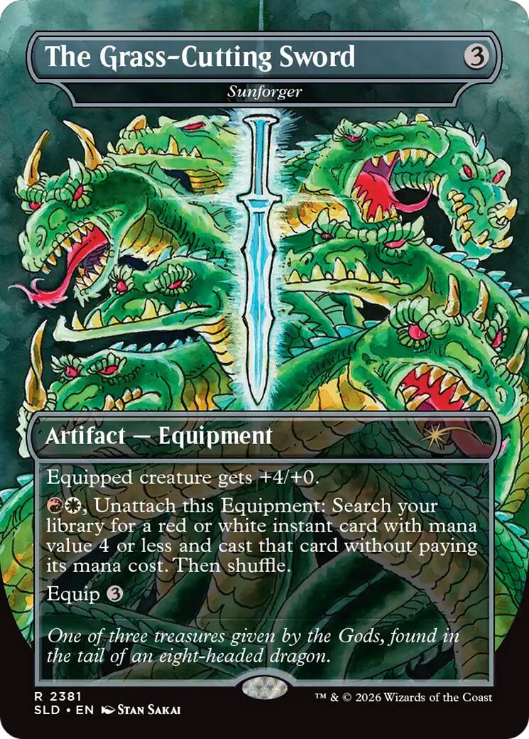 The Grass-Cutting Sword - Sunforger [Secret Lair Drop Series] | Total Play