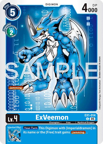 ExVeemon [EX1-014] (Foil Reprint) [Advanced Booster Digimon Generation] | Total Play