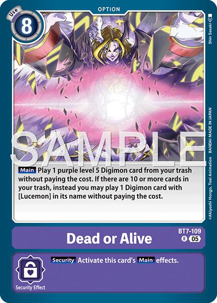 Dead or Alive [BT7-109] (Reprint) [Advanced Booster Digimon Generation] | Total Play