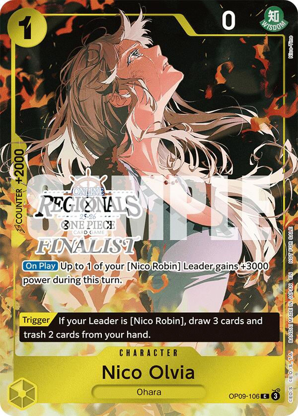 Nico Olvia (Online Regional Finalist Card Set 2025 Vol.1) [One Piece Promotion Cards] | Total Play