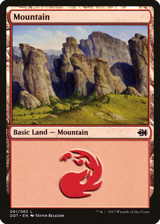 Mountain (61) [Duel Decks: Merfolk vs. Goblins] | Total Play