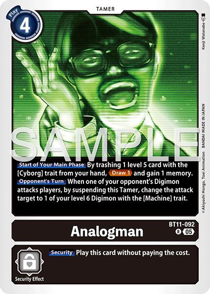 Analogman [BT11-092] (Reprint) [Advanced Booster Digimon Generation] | Total Play