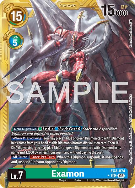 Examon [EX3-074] (Gold Border) [Advanced Booster Digimon Generation] | Total Play