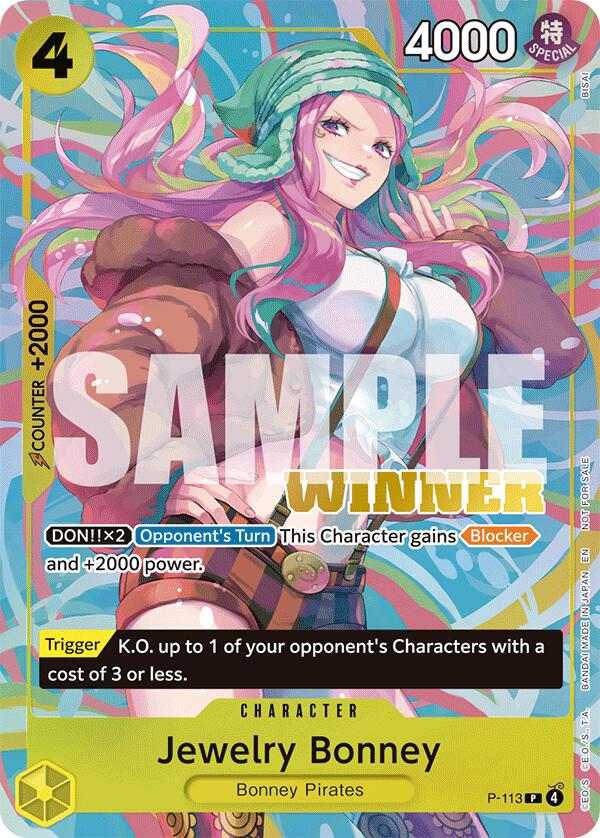 Jewelry Bonney (Heroines Battle Winner Pack) [One Piece Promotion Cards] | Total Play