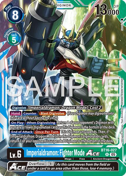 Imperialdramon: Fighter Mode ACE [BT16-027] (Reprint) [Advanced Booster Digimon Generation] | Total Play