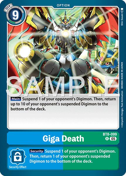 Giga Death [BT8-099] (Reprint) [Advanced Booster Digimon Generation] | Total Play