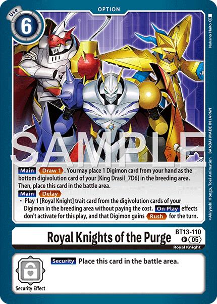 Royal Knights of the Purge [BT13-110] (Reprint) [Advanced Booster Digimon Generation] | Total Play