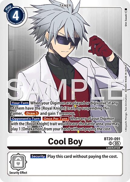 Cool Boy [BT20-091] (Reprint) [Advanced Booster Digimon Generation] | Total Play