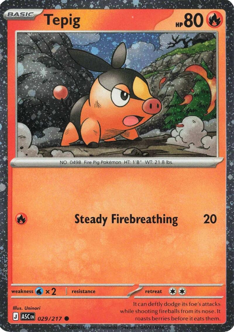 Tepig (029/217) (Cosmos Holo) [Miscellaneous Cards] | Total Play