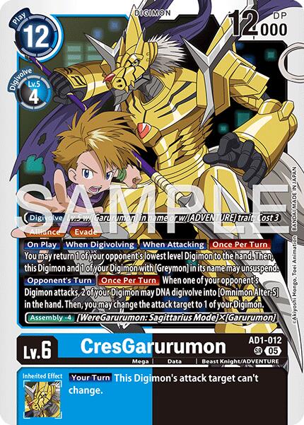CresGarurumon [AD1-012] [Advanced Booster Digimon Generation] | Total Play