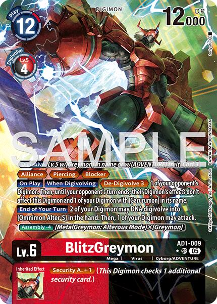 BlitzGreymon [AD1-009] (Alternate Art) [Advanced Booster Digimon Generation] | Total Play