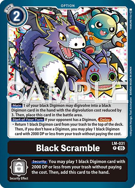 Black Scramble [LM-031] (Reprint) [Advanced Booster Digimon Generation] | Total Play