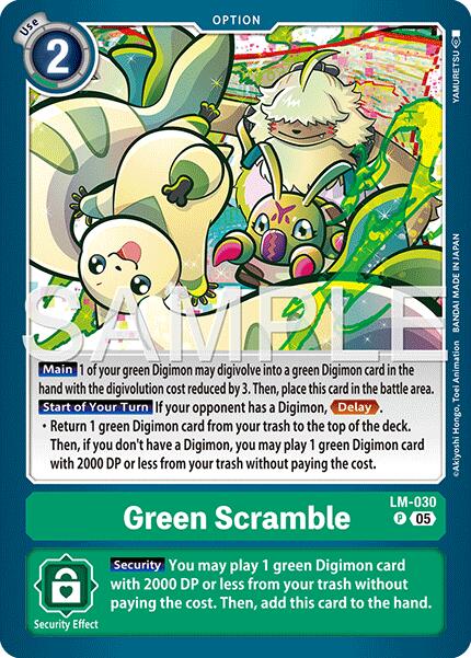 Green Scramble [LM-030] (Reprint) [Advanced Booster Digimon Generation] | Total Play