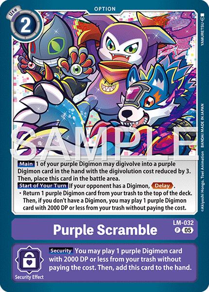 Purple Scramble [LM-032] (Reprint) [Advanced Booster Digimon Generation] | Total Play