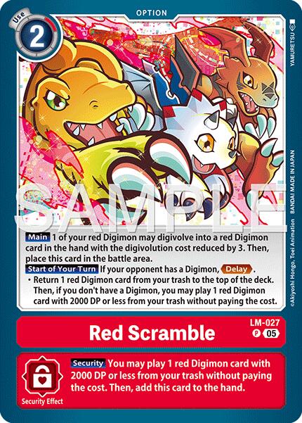 Red Scramble [LM-027] (Reprint) [Advanced Booster Digimon Generation] | Total Play