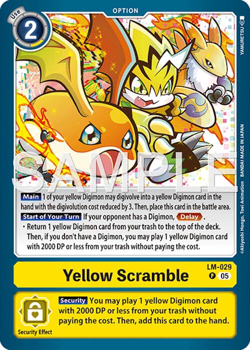 Yellow Scramble [LM-029] (Reprint) [Advanced Booster Digimon Generation] | Total Play