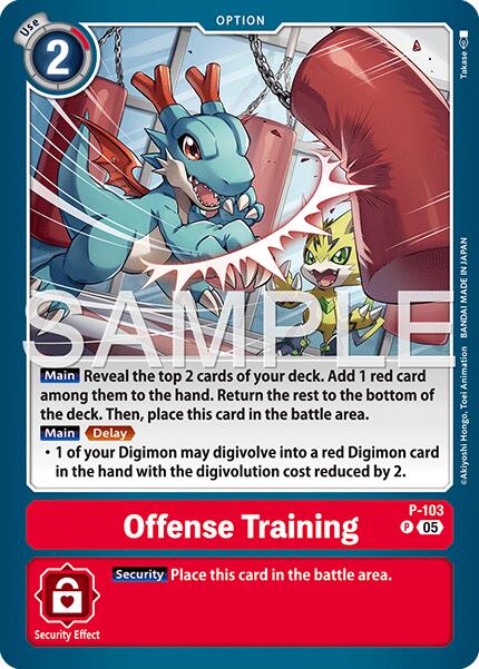 Offense Training [P-103] (Reprint) [Advanced Booster Digimon Generation] | Total Play