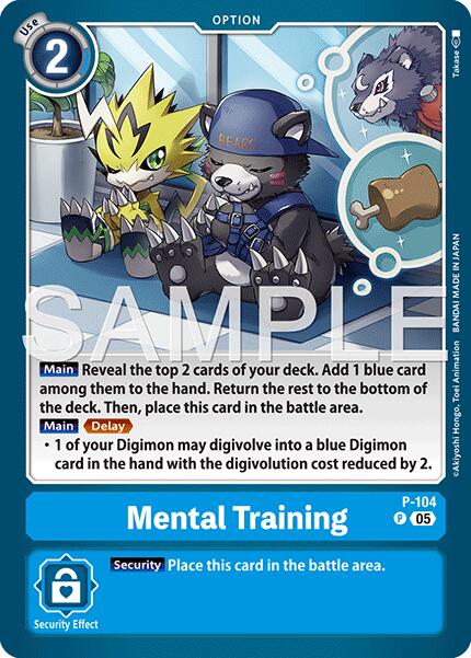 Mental Training [P-104] (Reprint) [Advanced Booster Digimon Generation] | Total Play