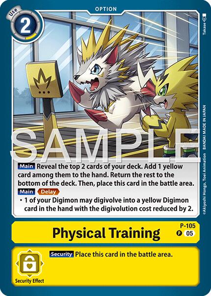 Physical Training [P-105] (Reprint) [Advanced Booster Digimon Generation] | Total Play