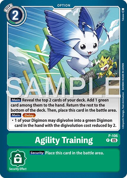 Agility Training [P-106] (Reprint) [Advanced Booster Digimon Generation] | Total Play