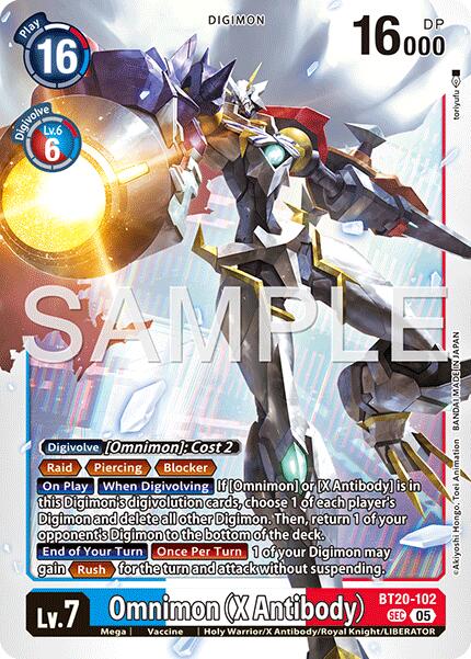 Omnimon [BT20-102] (X Antibody) (Reprint) [Advanced Booster Digimon Generation] | Total Play