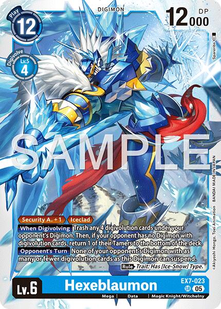 Hexeblaumon [EX7-023] (Reprint) [Advanced Booster Digimon Generation] | Total Play
