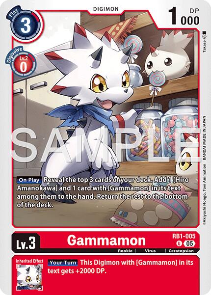 Gammamon [RB1-005] - RB1-005 (Reprint) [Advanced Booster Digimon Generation] | Total Play