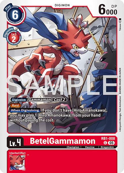 BetelGammamon [RB1-008] (Reprint) [Advanced Booster Digimon Generation] | Total Play