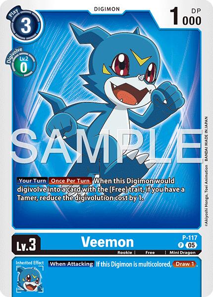 Veemon [P-117] - P-117 (Reprint) [Advanced Booster Digimon Generation] | Total Play