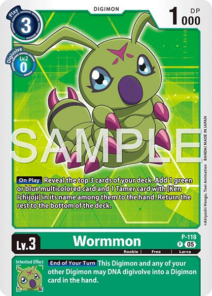 Wormmon [P-118] - P-118 (Reprint) [Advanced Booster Digimon Generation] | Total Play